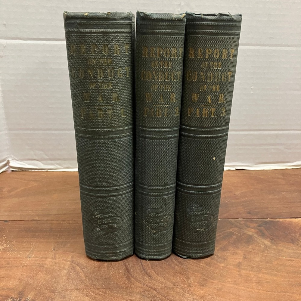 Report Joint Committee Conduct of the War 1863 Civil War US Congress 3 Volume